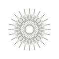 Geometric decoration shape, ornament mandala line design, illustration eps 10