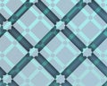 Arab decorative composition with bluish square