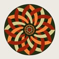 Geometric decorative rosette