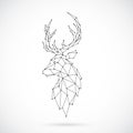 Geometric Deer silhouette.