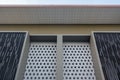 Geometric design architectural details of a modern building