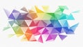 Geometric design featuring overlapping translucent triangles in Royalty Free Stock Photo