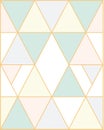 Geometric Design in Pastels Royalty Free Stock Photo