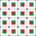 Geometric diagonal squares. Seamless mix shapes pattern, stripes. Christmas, new year background, fashion print. - Vector Royalty Free Stock Photo