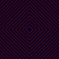 Red and blue square lines fabric pattern on black background vector. Royalty Free Stock Photo