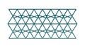 Geometric Diamond Grid Pattern in Teal Hues for Abstract Designs, vector design Generative AI Royalty Free Stock Photo