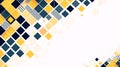 Geometric Diamond Pattern Background with Yellow, Blue, and Orange Squares Royalty Free Stock Photo
