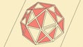 Geometric dome outline. Architecture sketch, structure design, dome form vector design Generative AI Royalty Free Stock Photo