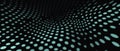 Geometric dot texture with circular patterns on a black background creates a dynamic visual effect Royalty Free Stock Photo