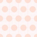 Geometric Dots on Grid background vector repeat pattern Royalty Free Stock Photo