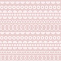 Geometric Dotted Dusty Pink Vector seamless pattern