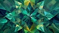 Geometric Emerald Green and Sapphire Blue Jewel Tones Royalty Free Stock Photo