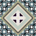 Geometric ethnic folk cross stitch embroidery seamless pattern traditional Design for background,carpet,wallpaper ,clothing,