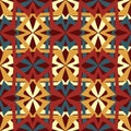 Geometric ethnic oriental ikat seamless pattern traditional Design for background