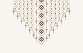 Geometric ethnic pattern neck embroidery style, necklace. Royalty Free Stock Photo