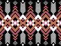 Geometric ethnic pattern seamless as traditional pattern. Design for fabric, background, wallpaper, wrapping, vector, carpet. Royalty Free Stock Photo
