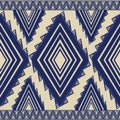 Geometric ethnic pattern, Seamless pattern, Vector,Triangle pattern, Square pattern, Royalty Free Stock Photo
