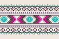 Geometric ethnic pattern seamless. Style ethnic American Aztec seamless colorful textile. Royalty Free Stock Photo