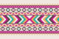 Geometric ethnic pattern seamless. Style ethnic American Aztec seamless colorful textile. Royalty Free Stock Photo