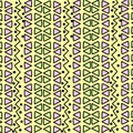 Geometric ethnic pattern with triangles