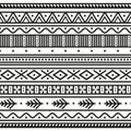 Geometric ethnic seamless pattern. Royalty Free Stock Photo