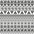 Geometric ethnic seamless pattern. Royalty Free Stock Photo