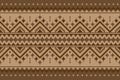 Geometric ethnic seamless pattern traditional. Brown carpet tribal style. American, Mexican style