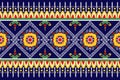 Geometric ethnic tribal textile ikat pattern American African fabric motif mandalas native boho bohemian carpet aztec Royalty Free Stock Photo