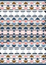 Geometric etnic handmade pattern background