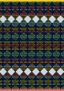 Geometric etnic handmade pattern background