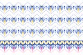 Geometric fabric pattern design to create ethnic patterns. Royalty Free Stock Photo