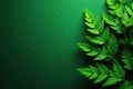 Geometric fern motif, deep green textured background, background, shape, geometric