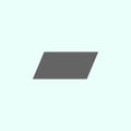 Geometric figures, parallelogram icon. Elements of geometric figures illustration icon. Signs and symbols can be used for web,