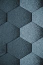 Geometric figures. Tile background, texture. Abstract dark gray background. Brick wall.