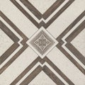 Geometric floor and wall wooden decore tile Royalty Free Stock Photo