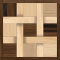 Geometric floor wood tile decore tile Royalty Free Stock Photo