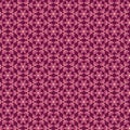 Geometric floral mosaic pattern with yellow pink magenta flowers on a dark purple background Royalty Free Stock Photo
