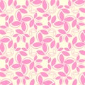 Geometric floral pattern with pastel colors. seamless scandinavia style abstract background with soft color