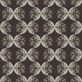 Geometric floral unisex seamless vector pattern