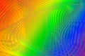 a geometric futuristic rainbow circles and lines overlay gradient tunnel effect illustration