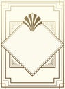 Geometric Gatsby Art Deco Style Frame Background Design Royalty Free Stock Photo