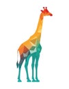 Geometric giraffe africa animal wildlife icon