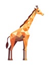 Geometric giraffe animal, abstract pattern