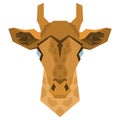 Geometric giraffe head