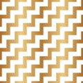 Geometric gold seamless pattern. Repeated chevrons diagonal background. Golden chivron. Design prints. Repeating chevron backdrop. Royalty Free Stock Photo