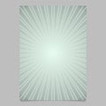 Geometric gradient abstract sun rays brochure cover template - vector page background Royalty Free Stock Photo