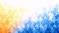 Geometric Gradient Background: Yellow to Blue Abstract Triangles Royalty Free Stock Photo