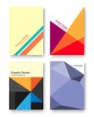 Minimal geometric graphic design layout, abstract polygon background