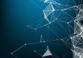Geometric graphic background molecule and communication. Big data complex with compounds. Lines plexus, minimal array. Digital Royalty Free Stock Photo