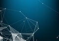 Geometric graphic background molecule and communication. Big data complex with compounds. Lines plexus, minimal array. Digital Royalty Free Stock Photo
